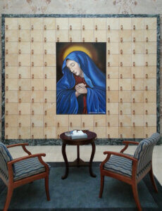 GLASS Art Image on Niche Columbarium